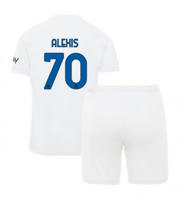 Maillot de foot Inter Milan Alexis Sanchez #70 Extérieur enfant 2023-24 Manches Courte (+ pantalon court)